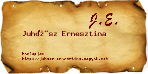 Juhász Ernesztina névjegykártya